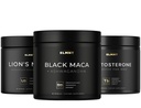 TERRA ELMNT Black Maca Root, Lions Mane, and Testosterone Booster Bundle
