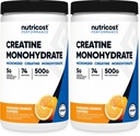 Nutricost Creatine Monohydrate Powder (Mandarin Orange, 500 Gram) - Micronized Creatine Supplement - Vegan, Non-GMO, Gluten Free (Pack of 2)