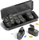 AM & PM Pill Organizer 7 Ημέρες, Weekly Pill Case 2 φορές την ημέρα, Pill Box 7 Ημέρα, Medicine Pill Organizer για τα ταξίδια, βιταμίνες, ιχθυέλαια, συμπληρώματα
