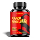 Himiyer Horny Goat Weed for Men 1000mg with 10% Icarins — Maca Root, Tongkat Ali, Panax Ginseng, Tribulus & L-Arginine | Stamina, Energy & Male Vitality Support* | 60 Capsules