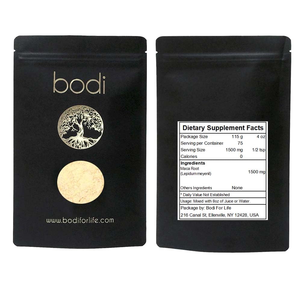bodi : Maca Root Powder | 4oz to 5lb | 100% Pure Natural Hand Crafted (4 oz)