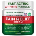 Owell Naturals Deep Penetrating Pain Relief Cream, Maximum Strength Formula for Joints & Muscles, Lower Back, Knees, Hands, Legs, Ankle – Fast Acting Comfort, 7 oz