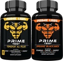 Prime Labs Tongkat Ali Plus (60 ct) + Organic Black Maca Capsules (60 ct)