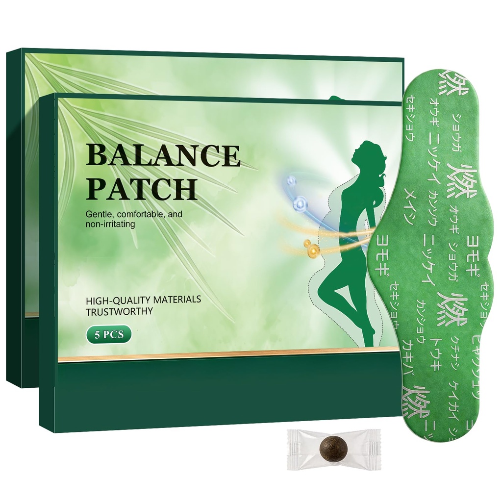 New Hanpo Japanese Herbal Body Patch,Balance Patches,100% Plant-Based Botanical Ingredients, Comfortable Adhesive Belly Patches for Women and Men, 10 Count (2)