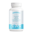 Hydrolyzed Multi Collagen Peptides Capsules for Women Saw Palmetto for Men Hyaluronic Acid Supplements Biotin 10000 Mcg Keratin and Saw Palmetto Extract - 120 Count