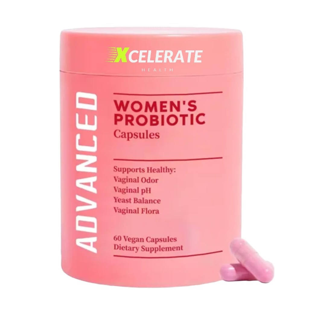 Women’s Health Feminine Probiotic – Vaginal Health & pH Balance Support – Daily Probiotic for Women with Lactobacillus acidophilus, reuteri, fermentum – Feminine Care, Gut & Odor Support – 60 Capsules