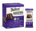 NuSkool Snacks Double Chocolate Keto Friendly Protein Krunch Bars (12 Pack) - 7g Fiber, 10g Clean Plant-Based Protein, 3g Net Carbs - Gluten-Free, Non-GMO, Vegan, Low Carb Keto Healthy Breakfast Snack