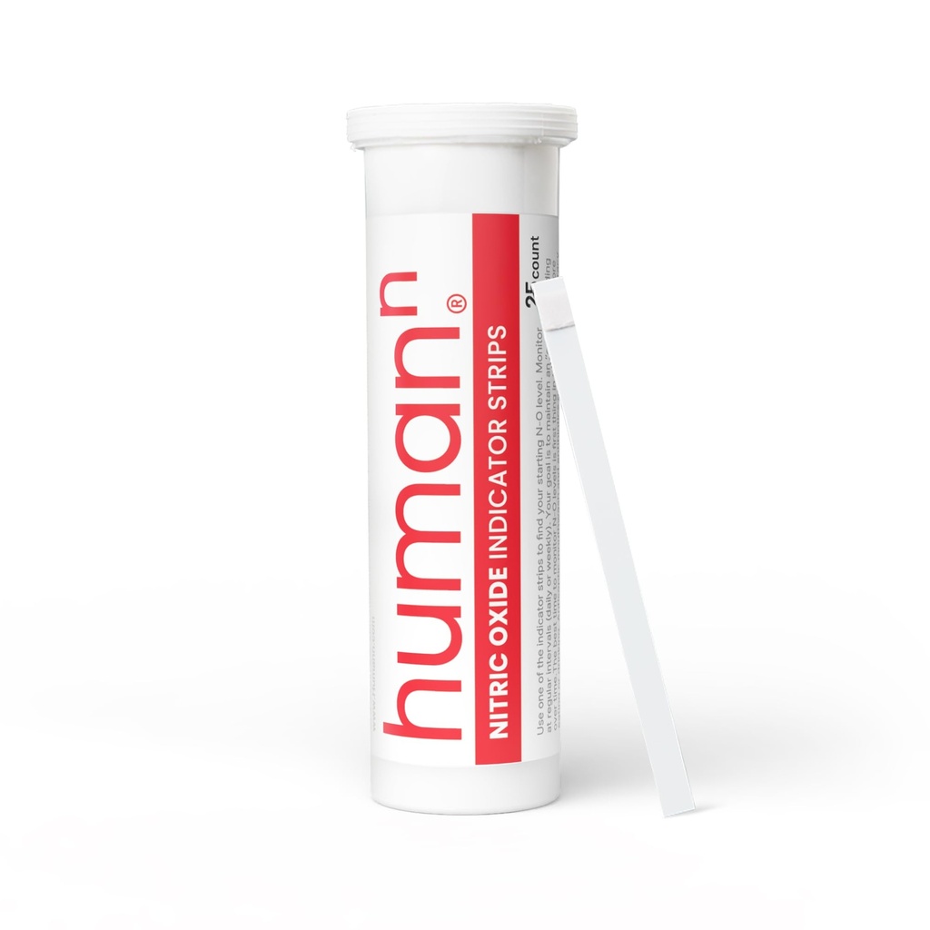Humann - Nitric Oxide I Indicator Strips - Test salivary Nitrite Levels - 1 Tube of 25 Strips