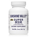 Sunshine Valley® MSM Powder Supplement – Methylsulfonylmethane Crystals, Unflavored – 100% Pure Dietary Supplement, 2 oz