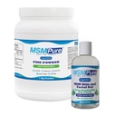 KALA HEALTH MSMPure MSM Fine Powder 2.2lb and MSM Gel with Organic Aloe 8oz Bundle