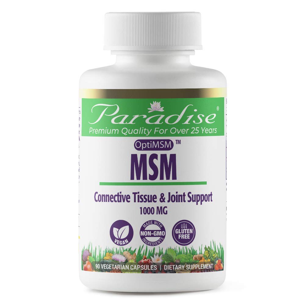 Paradise MSM. 100% OPTIMSM Original Worldwide Patented Ingredient. - 100% Naturally Extracted - No Harsh Chemicals or Solvents - 100% American Made!
