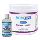 KALA HEALTH MSMPure MSM Coarse Flakes 8.8oz and MSM Gel With Organic Aloe 8oz Bundle