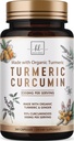 Turmeric Curcumin Supplement with 95% Curcuminoids, Organic Turmeric & Ginger 1750mg, BioPerine Black Pepper for Best Absorption, Nature's Vegan Joint Support, Non-GMO, Bottled in USA - 360 Capsules