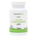 NaturesPlus PRO Calcium D-Glucarate (CDG) 600 mg - 90 Capsules - Non-GMO, Vegan, Gluten Free, Soy Free - 90 Servings