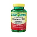 Flaxseed Oil 1000mg – 100 Softgels, Cold-Pressed Organic Flax Seed Oil, Omega 3-6-9 Supplement, Hexane-Free Flax Oil Softgels, Daily Flax Seed Supplement (Pack of 1)