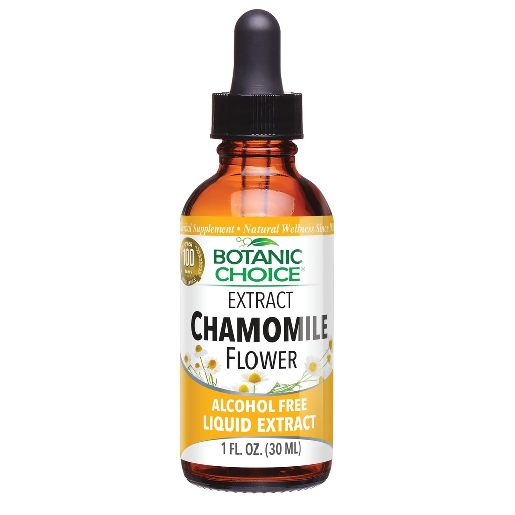 Botanic Choice Chamomile Flower Alcohol Free Liquid Extract, 1 Fluid Ounce