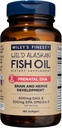 Wiley's Finest Wild Alaskan Fish Oil Prenatal DHA - 900mg EPA and DHA Omega-3s for Pregnant Women and Nursing Mothers - 180 Softgels (90 Prenatal Vitamin Servings)