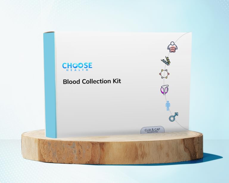 Choose Health Test | At-Home Lab Test for Men's Total T Levels | Male Only Test | Cap & CLIA Accredited Testing | Not Testable in NY & RI