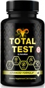 NutraRize Total Test Pills, All Natural Supplement to Achieve Peak Fitness Level, Premium Capsules to Support Muscle Gain, Energy and Overall Wellness, Official TotalTest Reviews (60 Capsules)