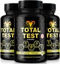 (3 Pack) Total Test Pills, All Natural Supplement to Achieve Peak Fitness Level, Premium Capsules to Support Muscle Gain, Energy and Overall Wellness, Official TotalTest Reviews (180 Capsules)