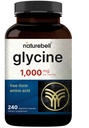 NatureBell Glycine 1,000 mg Per Serving, 240 Vegetarian Capsules – Free-Form Glycine Supplement – 120 Servings – Non-GMO, Gluten Free