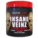 Insane Labz Insane Veinz Non Stimulant NO Enhancing Powder, Nitric Oxide Booster, Loaded with Agmatine Sulfate and Betaine Anhydrous, Increase Vascularity, 35 Srvgs, Fruit Punch