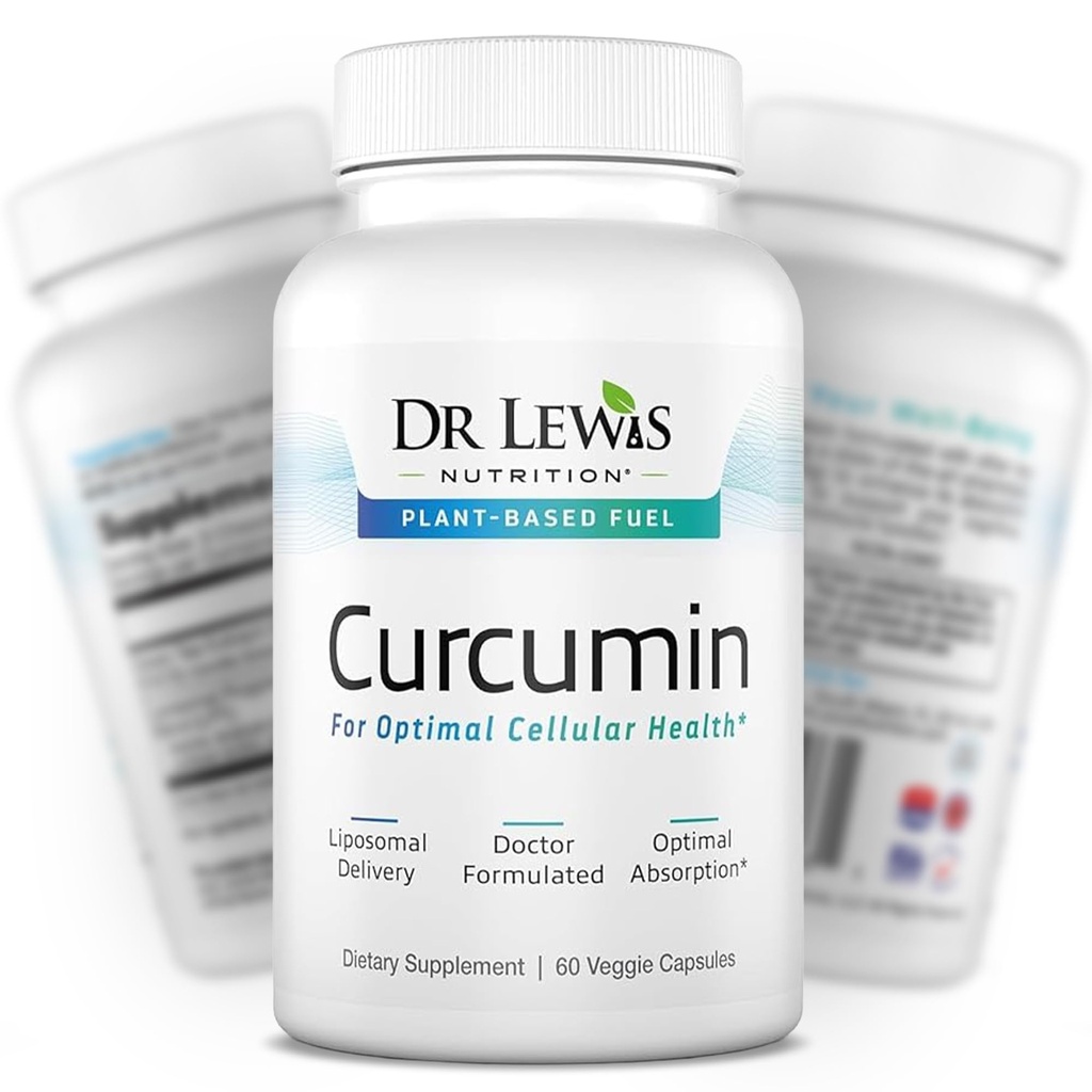 Liposomal Turmeric Extract 95% Tetrahydrocurcuminoids Curcumin Supplement with Glucosamine Chondroitin, Phosphatidylcholine, Sunflower Lecithin for Joint Support & Immune Health - 60 Vegan Capsules