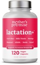 Lactation Support Breastfeeding Supplement with Organic Moringa, Goat’s Rue, Shatavari, Alfalfa, Fennel, Lactation Supplement for Milk Supply Increase, Breast Milk Supply Booster - 120 Vegan Capsules