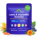 NIFEISHI Lutein and Zeaxanthin Gummies, Vitamin and Mineral Supplement with 20mg Lutein & 4mg Zeaxanthin, Vitamins A, C, E for Daily Wellness, Comfort Support, 60 Gummies