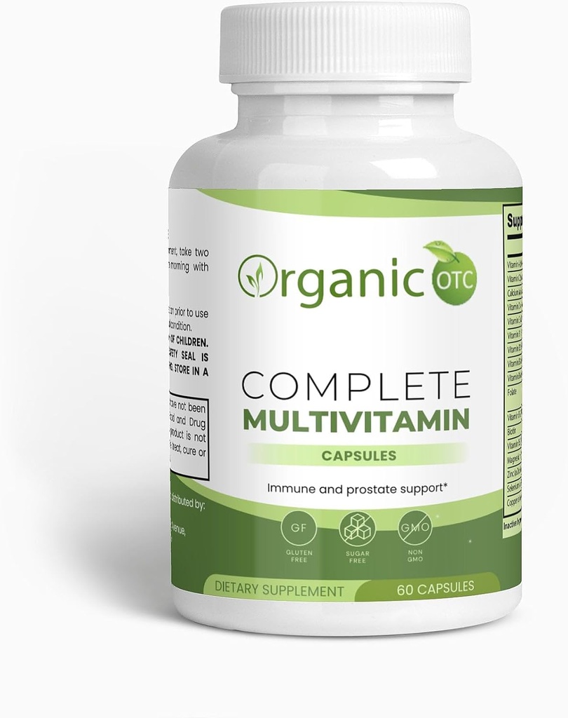 Generieke Biologische Complete Multivitamine - Inclusief Vitamine B Complex, Groene Thee, Granaatappel en Kruiden Blends - Vegetarische Capsules - Handhaaf een Balance Life - 60 Capsules