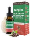 Fungies Lion's Mane Mushroom Liquid Drops, Coffee - Tincture with Lions Mane Extract Supports Brain Fog, Focus, Memory & Healthy Mood - Mushroom Complex Supplement for Adults - 30 Servings