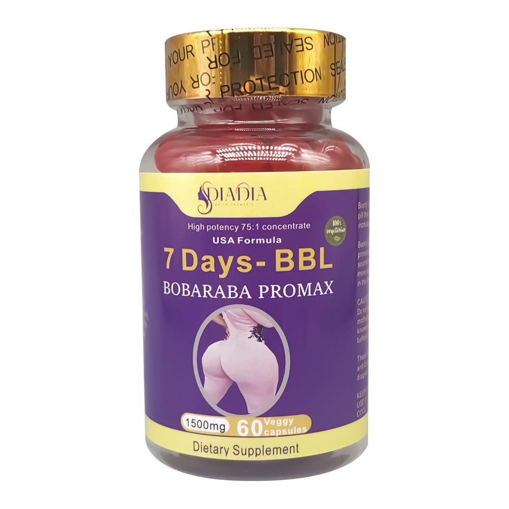 Cosmetics Big Butt Pills, Butt Enlargement Booty Maca Veggy Capsules, Maca Root-Based Supplement for Enhanced Curves, Natural Body Sculpting, and Confidence Boosting