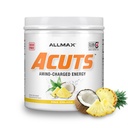 ALLMAX ACUTS Amino Energy Powder with Amino Acids Supplement, Pina Colada, 30 Servings, Caffeine, Green Coffee Extract, 2000 mg Taurine, L-Carnitine, Sugar Free, Gluten & Dye Free, Amino Acid Drink