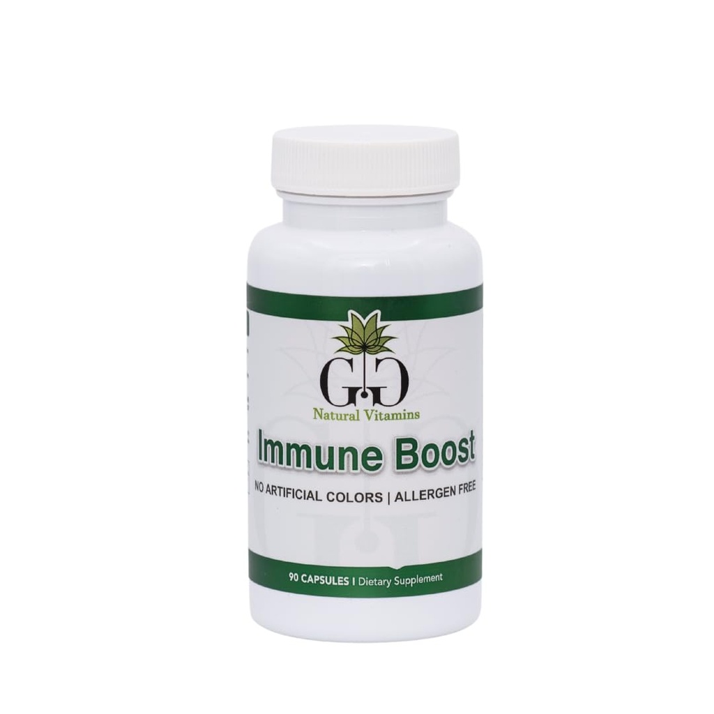 Immune Boost Nutritional Supplement, 90 Capsules, Unflavored, Adults Daily Support. Including Vitamins A, B6, C, D3, E, Echinacea, Folic Acid, Iron, Selenium, and Zinc