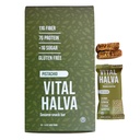 NEW FLAVOR: Pistachio, Vital Halva Gut-Friendly Sesame Bar, Fiber, Protein, Low Sugar, Gluten-Free Vegan Snack - 40g (Box of 10)