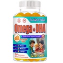 Omega + DHA Gummies for Kids, Kids Focus and Attention Supplements Teen Brain Vitamins, Focus Gummies for Brain Focus, Omega 3 Gummies Children’s Vitamins, 60 Ct