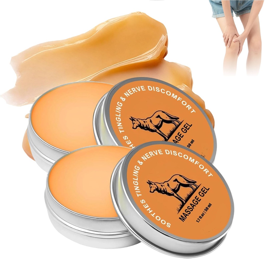 2PCS Nerve Relief Balm for Neuropathy, Natural Joint Care Soothing Massage Cream with Magnesium and Menthol