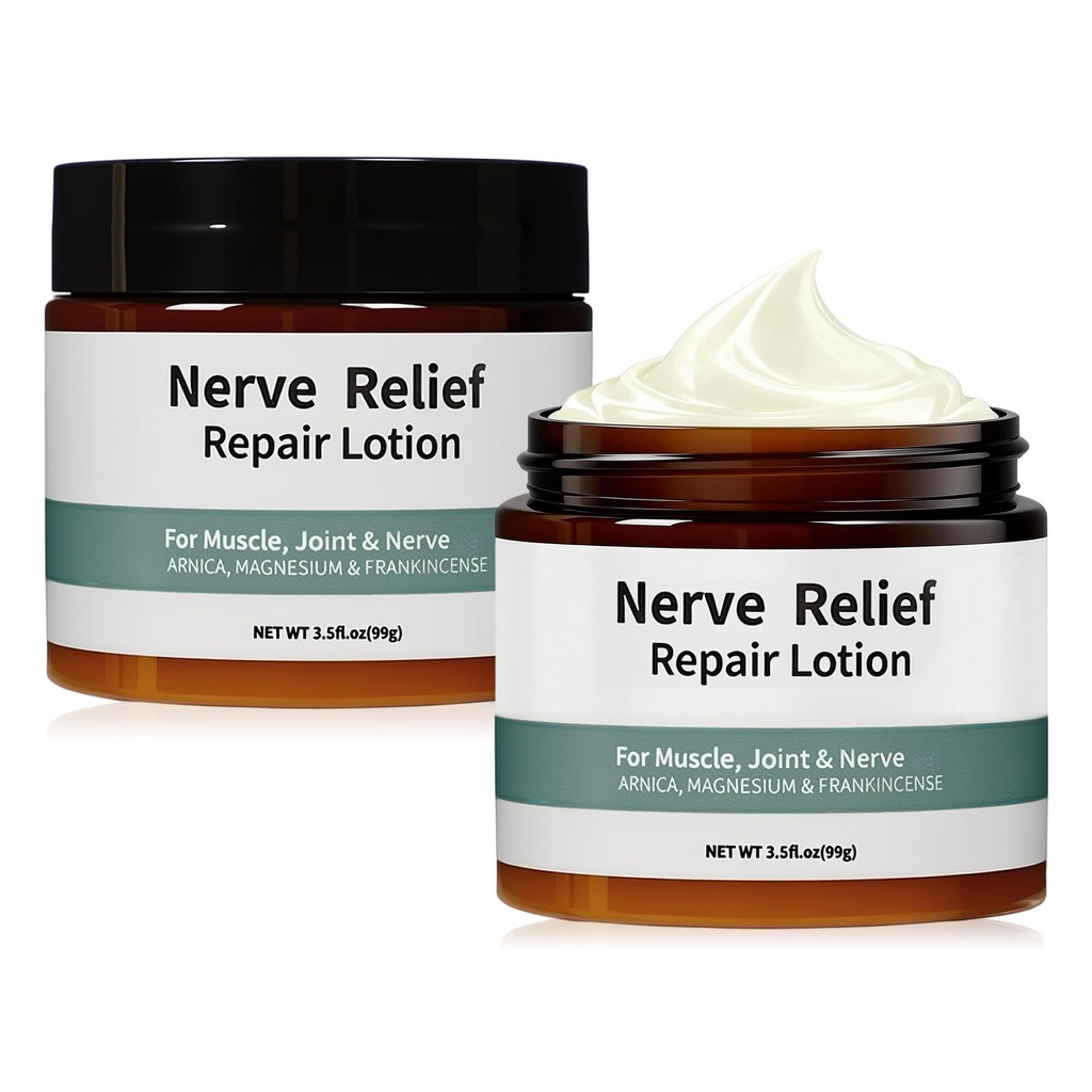 Nerve Cream,Neuropathy Lotion With Arnica,Magnesium For Joint,Daily Nourishment For Knee,Lumbar,Neck,Hand And Foot(3.5oz