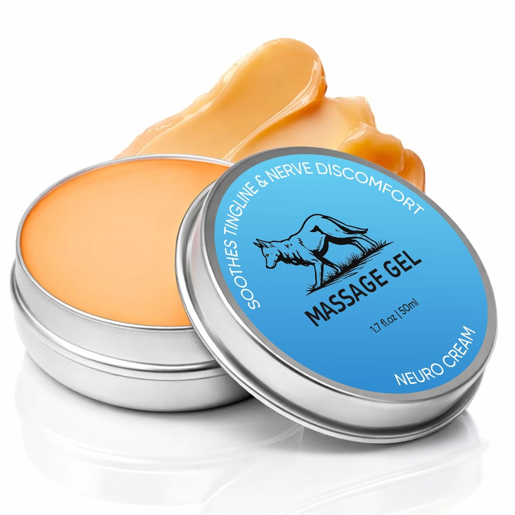 Nerve Relief Cream, Neuro Magnesium Support Balm for Nerve & Joint Support, Cooling Herbal Balm with Magnesium, Arnica, Menthol & Chamomile, Soothing Muscle & Joint Massage Cream (1 pc)