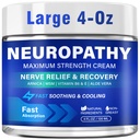 Neuropathy Nerve Relief Cream, Large 4 Oz, Nerve Savior for Neuropathy-Maximum Strength for Feet, Hands, Legs ＆ Toes, Neuropathy Cream with Arnica, Vitamin B6, Aloe Vera ＆ MSM, 120 ml