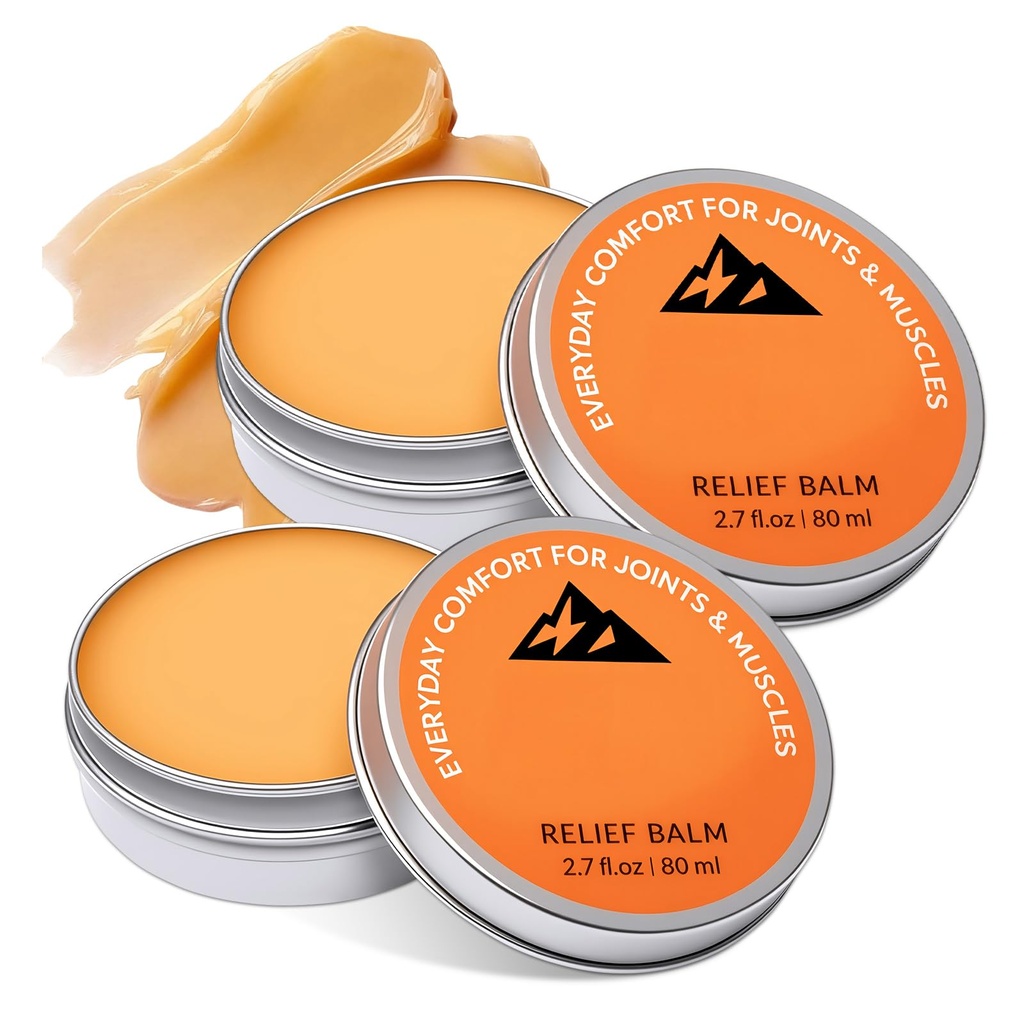 2pcs Soothing Massage Cream for Knee, Foot, Back & Joint, Fast Absorbing, Non-Greasy, 2.7fl oz