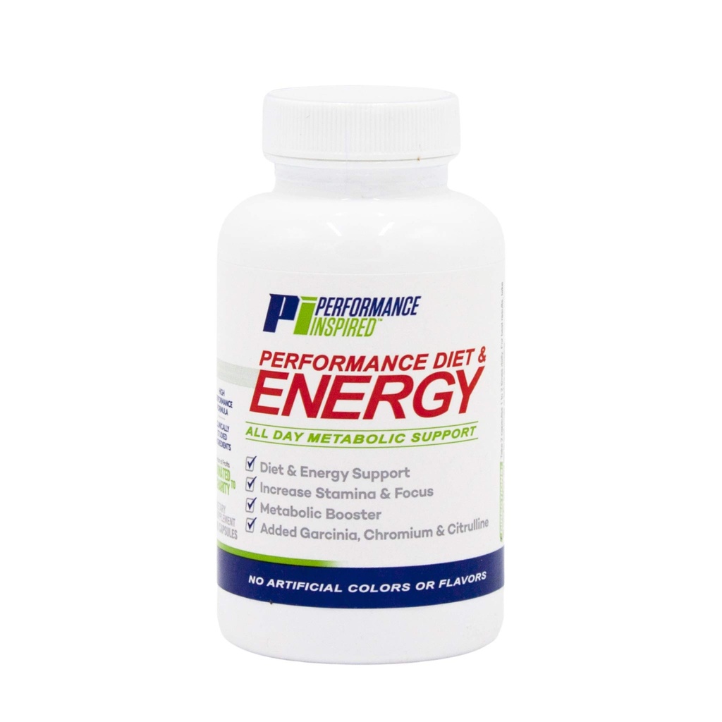 PERFORMANCE INSPIRED Nutrition Diet & Energy Capsules – Natural Green Coffee, Garcinia Cambogia & Green Tea – Supports Energy & Metabolism – 60 Count