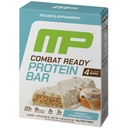 MusclePharm Combat Ready Protein Bar, Cinnamon Roll High Protein Bars, Combat Cravings, Fuel Performance & Meet Energy Demands, 20g Protein from Whey Protein, 3g Fiber, Gluten Free, 4 Bars