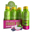 BrainJuice Brain Support Shot, Gluten Free Supplement Shots for Energy & Focus, Healthy Drinks with Alpha GPC, Vitamin B, 2.5 fl oz, 12 Pack (Dragon Berry)