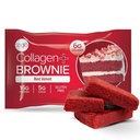 321glo Collagen Protein Brownie | Gluten Free, Low Sugar | Keto Snack for Women, Men, & Kids | 16g Protein, 6g Collagen | 12 Pack (12 Pack, Red Velvet)