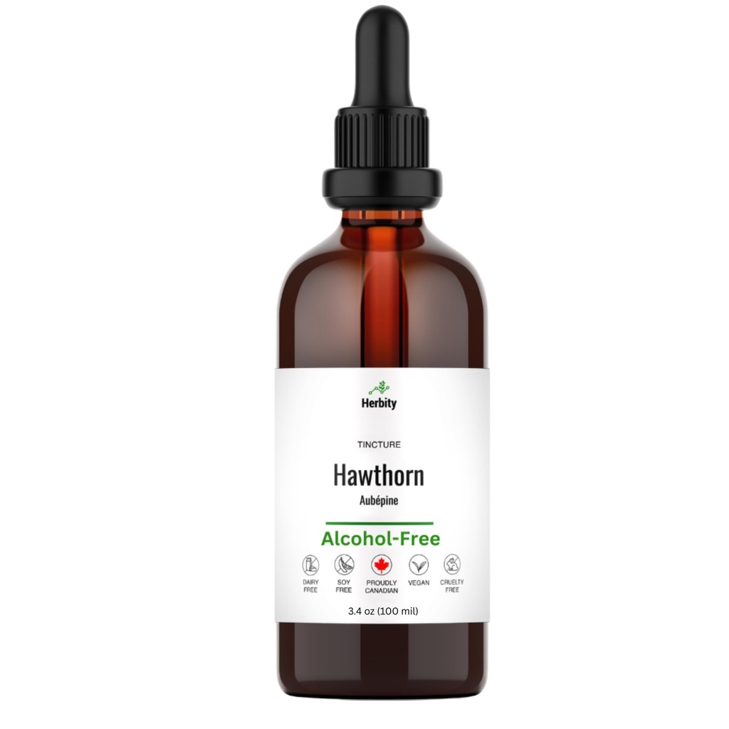 Hawthorn Berry Herbal Tincture Liquid Extract, Hand Crafted Natural Medicine Remedies Herb Formula Drops, Non-GMO, Vegan, Gluten Free, No Fillers (3.4 Fl Oz)