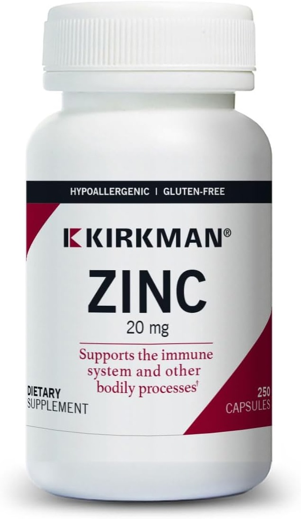 Kirkman - Zacc 20mg - 250 Capsules - Immunune Consolation - Insorpation - Hypolater