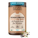 Women’s Whey Protein Powder, Vanilla, Grass Fed A2 Regenerative Whey with Organic SRI-81™ Shatavari, KSM-66 Ashwagandha® & Acti Veda™ (20g Protein)