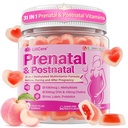 LILICARE Prenatal Vitamins for Women, Prenatal Gummies with 1080mcg Methylfolate, Vegan Omega-3(DHA+EPA), Iron, 450mg Choline, D3, K2, B12, Supports Before During & After Pregnancy, Sugar-Free 60Cts