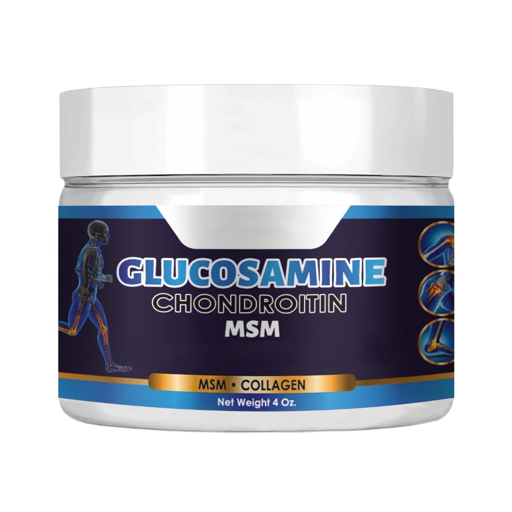 Glucosamine Chondroitin MSM & Collagen Cream, 4 oz.